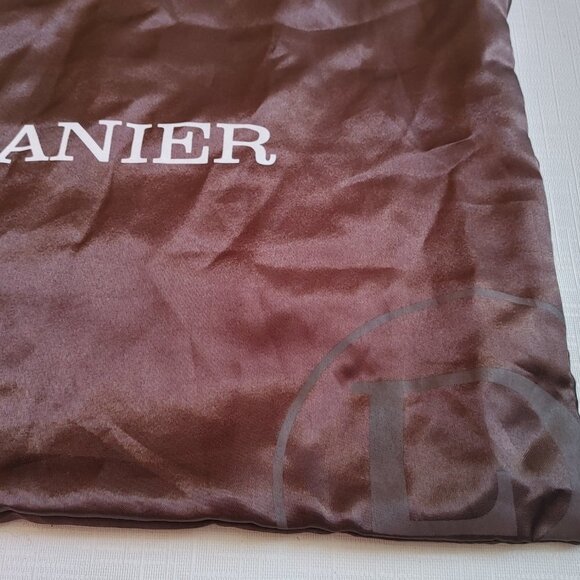 Danier Leather Dust Bag Brown Silky Dust Bag with Draw String 16" x 14" - Picture 2 of 3